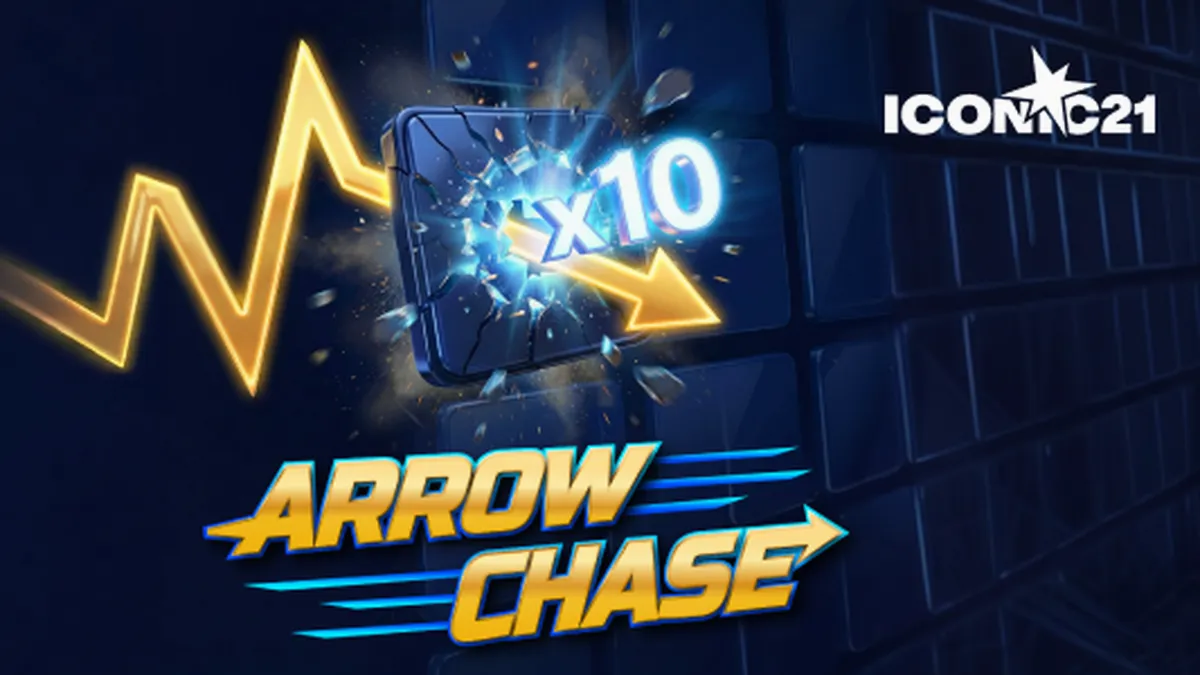 Giao diện trò chơi Arrow Chase với lưới các khối nhân thưởng